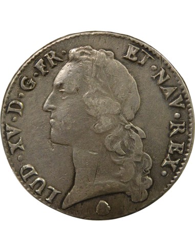 Louis XV au Bandeau 1 écu Argent 1769 Q Perpignan