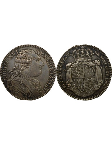 Louis XVI Etats de Bretagne 1 jeton Argent 1786