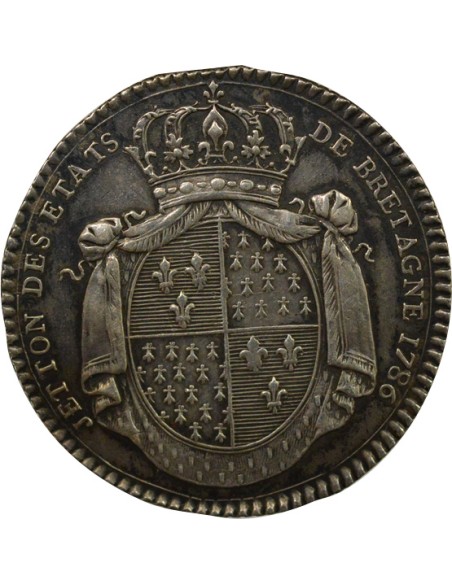 Louis XVI Etats de Bretagne 1 jeton Argent 1786