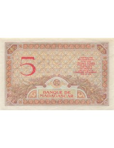 Madagascar 5 Francs - ND (1937-1947) - P.35b 5 francs 1937 2