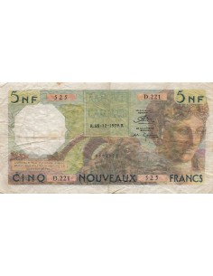 Algérie 5 Nouveaux Francs - Bacchus - 18-12-1959 - P.118 5 nf 1959