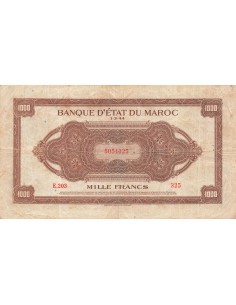 Maroc 1000 Francs Marron