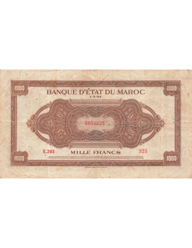 Maroc 1000 Francs Marron