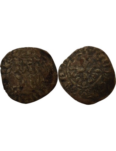 Philippe VI de Valois 3e Type 1 double parisis Billon 1346-1350