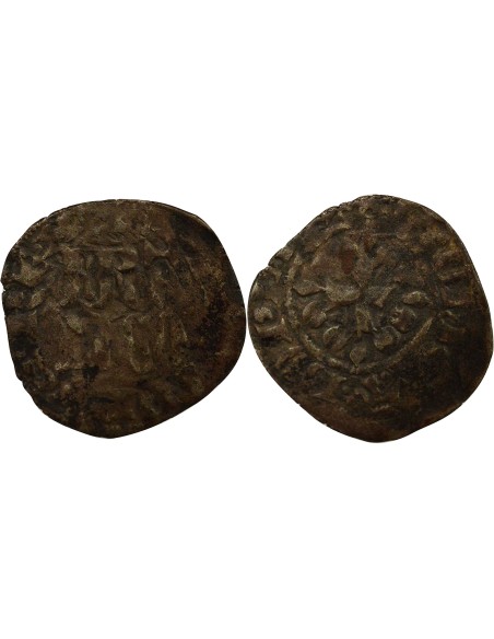 Philippe VI de Valois 3e Type 1 double parisis Billon 1346-1350