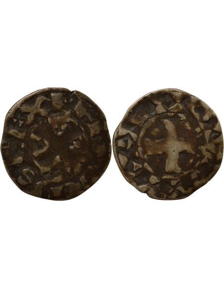 Philippe II Auguste Parisis 1 denier Billon 1180-1223 A Paris