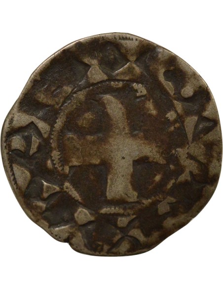 Philippe II Auguste Parisis 1 denier Billon 1180-1223 A Paris