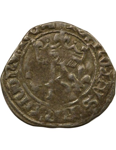 Charles VII au K 1 petit blanc Billon 1431-1436 G Poitiers