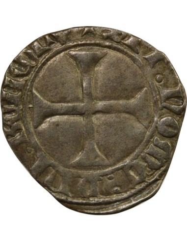 Charles VII au K 1 petit blanc Billon 1431-1436 G Poitiers
