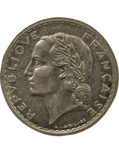 Lavrillier 5 francs Nickel 1937 (1939) A Paris 2