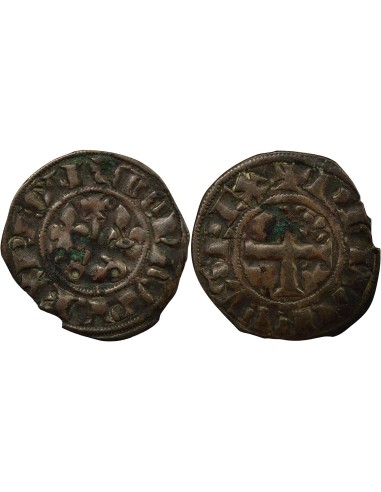 Philippe IV Philippe IV - Double Tournois - 1295 / 1303 1 double tournois Billon 1295-1303