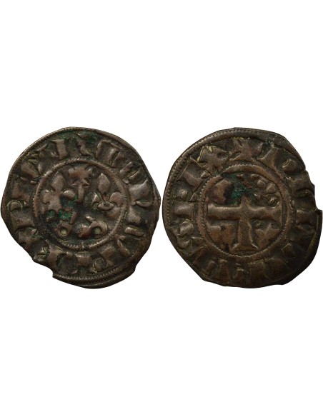 Philippe IV Philippe IV - Double Tournois - 1295 / 1303 1 double tournois Billon 1295-1303
