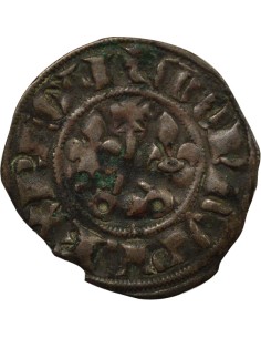 Philippe IV Philippe IV - Double Tournois - 1295 / 1303 1 double tournois Billon 1295-1303 2