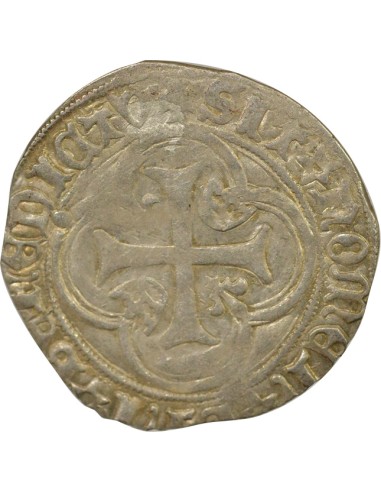 Charles VIII à la Couronne 1 blanc Billon 1488-1498 Tournai