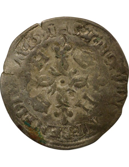 Henri II aux Croissants 1 douzain Billon 1551 A - Paris