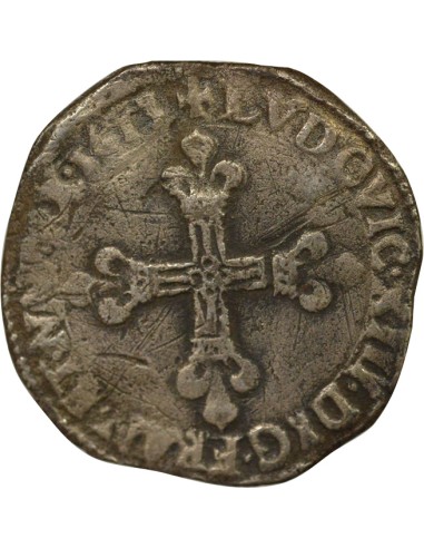Louis XIII Louis XIII - 1/4 Ecu Argent - 1613 K Bordeaux 1/4 écu Argent 1613 K Bordeaux