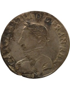 Charles IX 2e Type 1 teston Argent 1567 M Toulouse 2