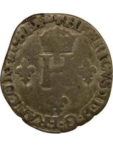 1/2 Gros de Neslé - 1550 / 1551 A Paris 1 sol Billon 1550-1551 A - Paris