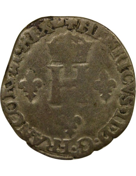 1/2 Gros de Neslé - 1550 / 1551 A Paris 1 sol Billon 1550-1551 A - Paris