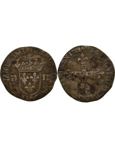 Henri III Henri III - 1/4 Ecu Argent - 1588 9 Rennes 1/4 écu Argent 1588 9 Rennes