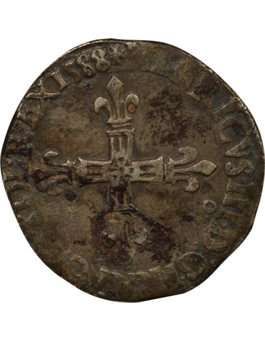 Henri III Henri III - 1/4 Ecu Argent - 1588 9 Rennes 1/4 écu Argent 1588 9 Rennes
