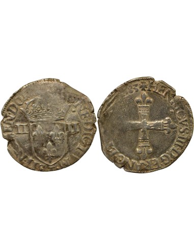 Henri III Henri III - 1/4 Ecu Argent - 1583 T Nantes 1/4 écu Argent 1583 T Nantes