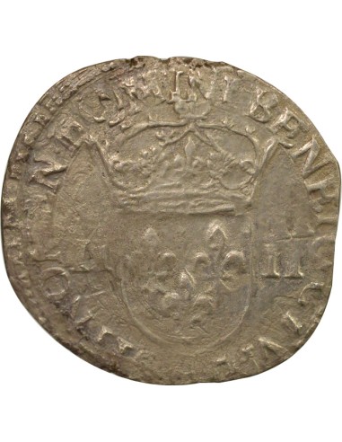 Henri III Henri III - 1/4 Ecu Argent - 1589 H La Rochelle 1/4 écu Argent 1589 H La Rochelle