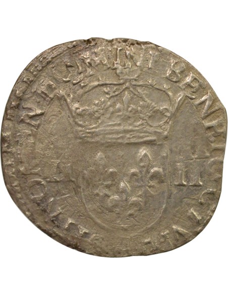 Henri III Henri III - 1/4 Ecu Argent - 1589 H La Rochelle 1/4 écu Argent 1589 H La Rochelle