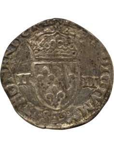 Henri III Henri III - 1/4 Ecu Argent - 1589 L Bayonne 1/4 écu Argent 1589 L Bayonne 2