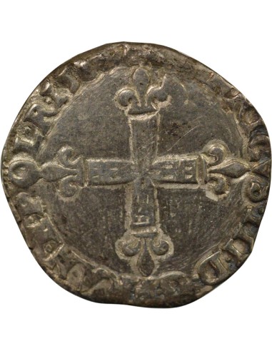 Henri III Henri III - 1/4 Ecu Argent - 1589 L Bayonne 1/4 écu Argent 1589 L Bayonne