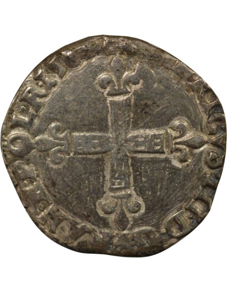 Henri III Henri III - 1/4 Ecu Argent - 1589 L Bayonne 1/4 écu Argent 1589 L Bayonne