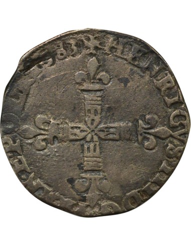 Henri III Henri III - 1/4 Ecu Argent - 1583 L Bayonne 1/4 écu Argent 1583 L Bayonne