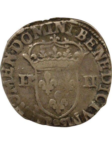 au nom de Charles X - 1596 99 Dinan 1/4 écu Argent 1596 Dinan