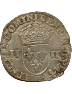 Henri III Henri III - 1/4 Ecu Argent - 1588/7 L Bayonne 1/4 écu Argent 1588/7 L Bayonne 2