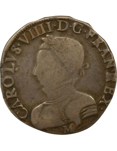 Charles IX 2e Type 1 teston Argent 1565 M Toulouse