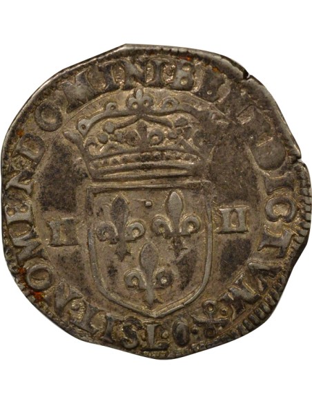 Roi de Navarre et de France Croix Feuillue 1/4 écu Argent 1606 L Bayonne