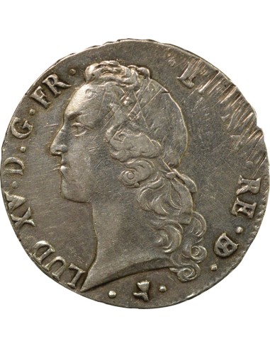 Louis XV au Bandeau 1 écu Argent 1764 Pau