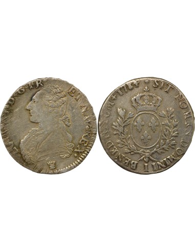 Louis XVI au Buste Habillé 1 écu Argent 1784 I Limoges