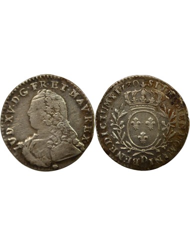 Louis XV au Buste Habillé 1/10 écu Argent 1730 D Lyon
