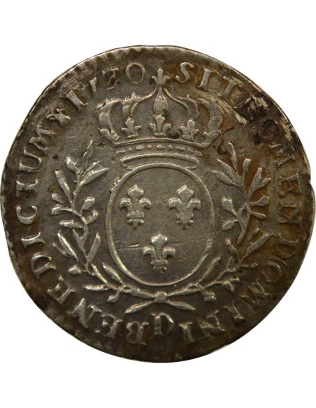 Louis XV au Buste Habillé 1/10 écu Argent 1730 D Lyon