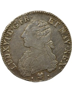 Louis XVI au Buste Habillé 1 écu Argent 1785 L Bayonne 2