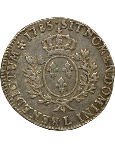 Louis XVI au Buste Habillé 1 écu Argent 1785 L Bayonne