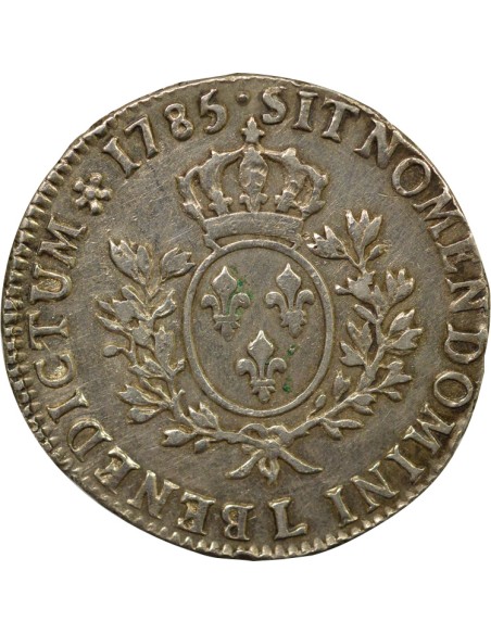 Louis XVI au Buste Habillé 1 écu Argent 1785 L Bayonne