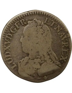 Louis XV au Buste Habillé 1/5 écu Argent 1726 D Lyon 2