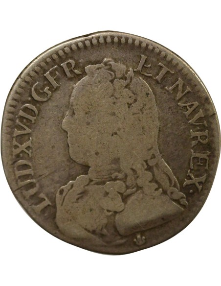 Louis XV au Buste Habillé 1/5 écu Argent 1726 D Lyon
