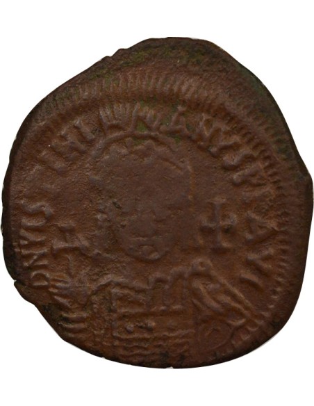 Empire Byzantin Justinien Ier Classe D 1 follis Cuivre An 26 (552-553) Antioche