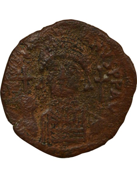 Empire Byzantin Justinien Ier Classe A 1 follis Cuivre An 13 (539-540) Antioche