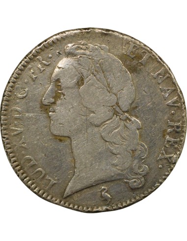 Louis XV au Bandeau 1 écu Argent 1759 A - Paris