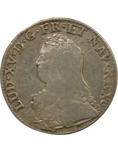 Louis XV au Buste Habillé 1 écu Argent 1728 E Tours 2