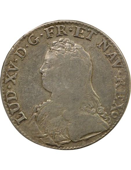 Louis XV au Buste Habillé 1 écu Argent 1728 E Tours